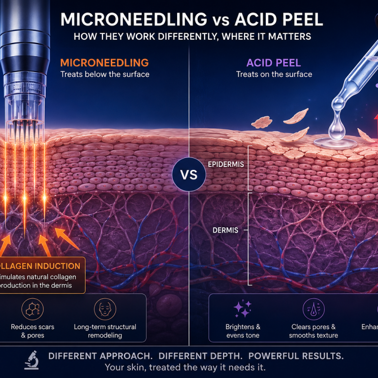 Microneedling Vs Acid Peel
